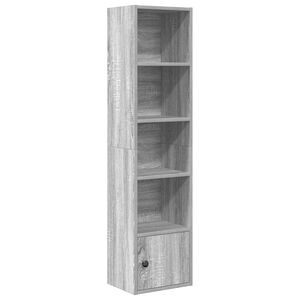 vidaXL Estanter&iacute;a madera de ingenier&iacute;a gris sonoma 31x24x127 cm