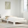 vidaXL Estructura de cama sin colch&oacute;n madera de pino blanca 90x200 cm