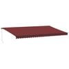 vidaXL Toldo retr&aacute;ctil manual burdeos 600x350 cm