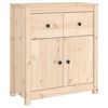 vidaXL Aparador de madera maciza de pino 70x35x80 cm