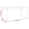 vidaXL Mesa de comedor Panama madera maciza de pino 160x80x75 cm