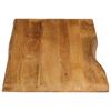 vidaXL Tablero de mesa borde natural madera maciza mango 140x60x2,5 cm