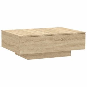 vidaXL Mesa de centro madera contrachapada color roble 90x60x31 cm