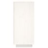 vidaXL Aparador de madera maciza de pino blanco 120x35x80 cm