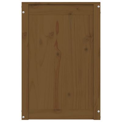 vidaXL Baúl para colada madera maciza pino marrón miel 44x44x66 cm
