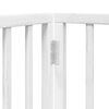 vidaXL Puerta de perros plegable 12 paneles madera &aacute;lamo blanca 960 cm