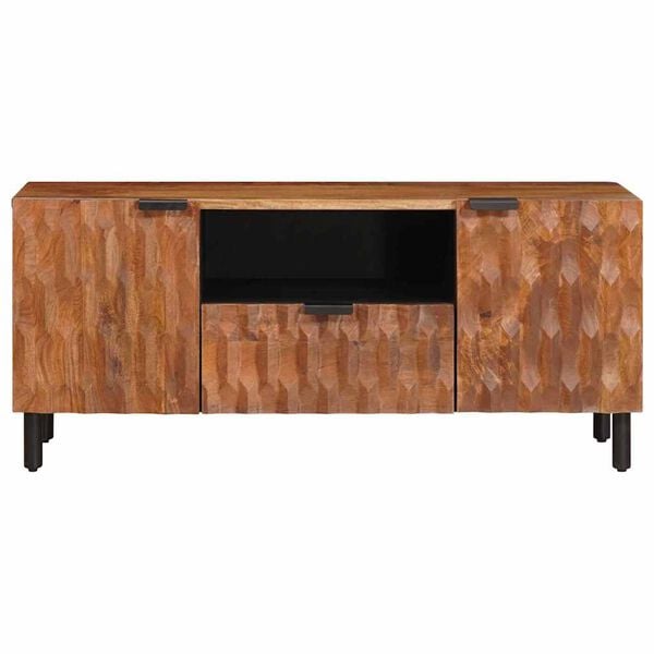 vidaXL Mueble de TV Acabado de Acacia Marr&oacute;n 105 x 33,5 x 46 cm