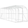 vidaXL Gallinero Contra Pared Plateado 600 x 150 x 215 cm