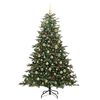 vidaXL &Aacute;rbol de Navidad artificial Verde 180 cm PVC, Metal y Pl&aacute;stico
