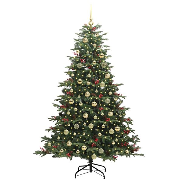 vidaXL &Aacute;rbol de Navidad artificial Verde 180 cm PVC, Metal y Pl&aacute;stico