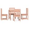 vidaXL Juego de comedor para jard&iacute;n 5 pzas madera maciza Douglas