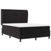 vidaXL Cama tipo Box Spring con colch&oacute;n Negro 190 x 140 cm Poli&eacute;ster