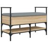 vidaXL Banco zapatero madera de ingenier&iacute;a roble Sonoma 85,5x42x57,5cm