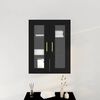 vidaXL Armario de Pared Roble Negro 69,5 x 34 x 90 cm