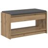 vidaXL Banco de entrada Roble artisan 83 x 38 x 45 cm