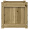 vidaXL Jardinera madera maciza de pino impregnada 40x40x40 cm
