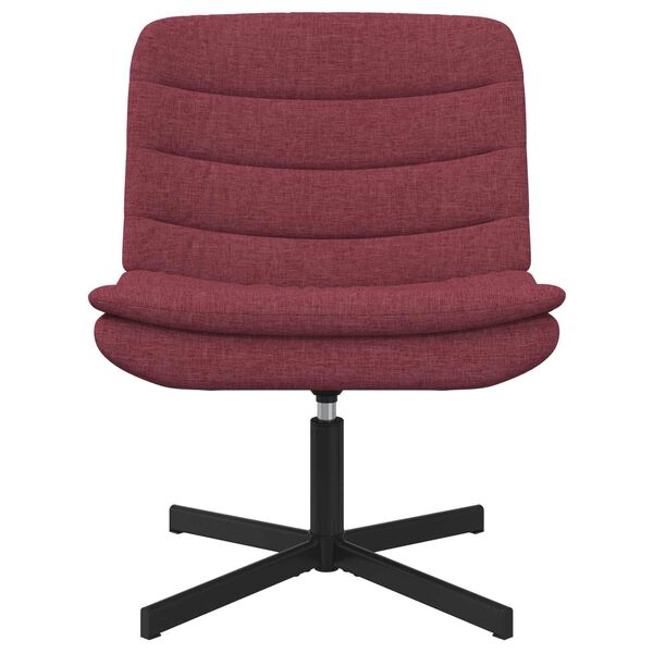 vidaXL Silla giratoria Rojo vino 63 x 75 x 76 cm tela