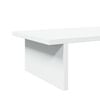 vidaXL Soporte de monitor madera maciza de pino blanco 100x27x15 cm