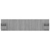 vidaXL Cabecero de cama y mesitas madera contrachapada gris Sonoma