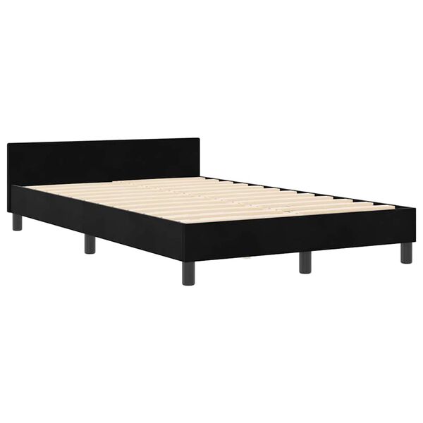 vidaXL Cama tipo Box Spring con cabecera Negro 120 x 200 cm Terciopelo