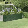 vidaXL Jardinera arriate acero galvanizado verde 260x40x68 cm