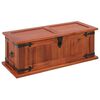 vidaXL Ba&uacute;l de almacenamiento de madera maciza de acacia 60x25x22 cm