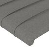 vidaXL Cama box spring con colch&oacute;n tela gris oscuro 90x200 cm