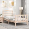 vidaXL Estructura de cama sin colch&oacute;n madera maciza de pino 90x190 cm