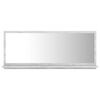 vidaXL Espejo de ba&ntilde;o madera contrachapada gris hormig&oacute;n 90x10,5x37 cm