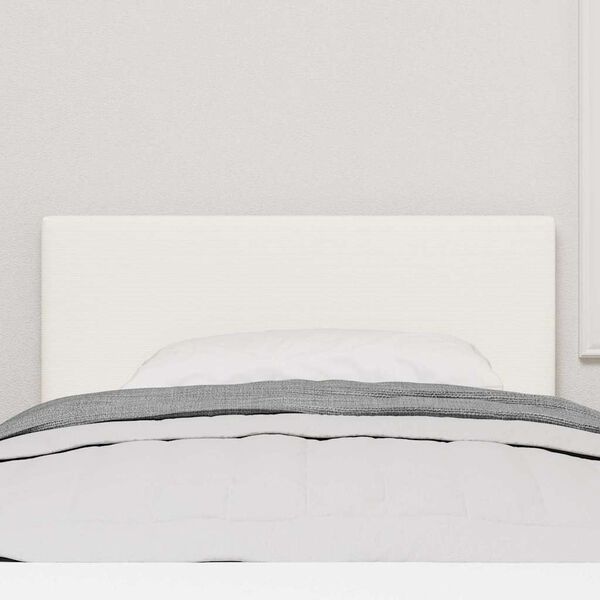 vidaXL Cabecero LED con luces de tiras LED Manual Crema 80 cm tela