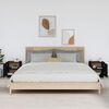 vidaXL Mesitas de noche 2 uds madera maciza de pino negro 40x34x45 cm