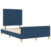 vidaXL Estructura de cama con cabecera Azul 160 x 200 cm tela