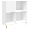 vidaXL Mueble para discos madera contrachapada blanco 84,5x38x89 cm