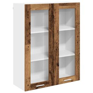 vidaXL Mueble colgante con puerta Madera vieja 80 x 31 x 100 cm