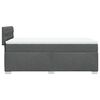 vidaXL Cama box spring con colch&oacute;n tela gris oscuro 90x190 cm