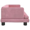 vidaXL Cama para perros de terciopelo rosa 80x45x30 cm