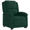 vidaXL Sill&oacute;n el&eacute;ctrico reclinable elevable de terciopelo verde oscuro