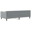 vidaXL Sof&aacute; cama sin colch&oacute;n tela gris claro 90x200 cm