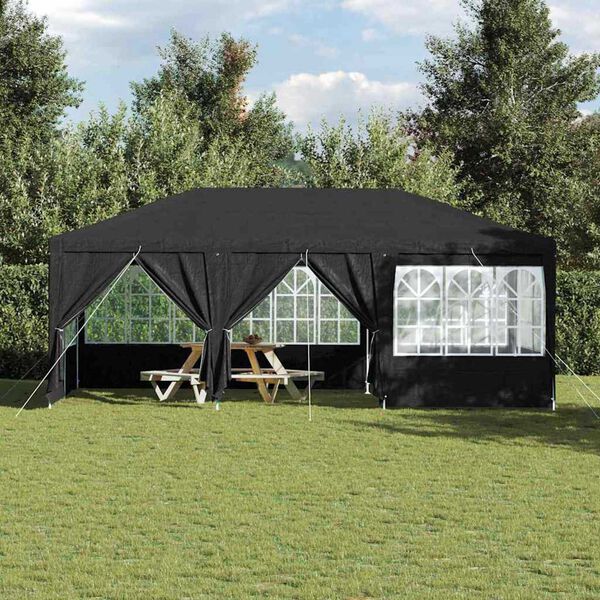 vidaXL Carpa de Fiesta Antracita y Blanco 600 x 400 x 266 cm