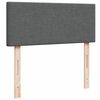 vidaXL Cama box spring con colch&oacute;n tela gris oscuro 120x190 cm
