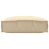 vidaXL Cojín de palé para asiento Beige 50 x 50 x 12 cm Tela Oxford