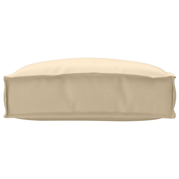 vidaXL Cojín de palé para asiento Beige 50 x 50 x 12 cm Tela Oxford