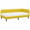 vidaXL Estructura de cama en esquina Amarillo 100 x 200 cm Terciopelo