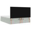 vidaXL Estructura cama otomana colchones terciopelo gris claro