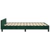 vidaXL Estructura cama sin colch&oacute;n terciopelo verde oscuro 120x200 cm