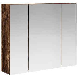 vidaXL Armario con espejo de ba&ntilde;o Madera vieja 60 x 14,5 x 50 cm