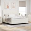 vidaXL Cama tipo Box Spring Manual Crema y Blanco 203 x 180 x 128 cm