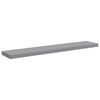 vidaXL Estantes flotantes pared 4 MDF gris 120x23,5x3,8 cm