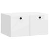 vidaXL Mueble de TV de pared 59,5 x 41 x 30 cm Blanco Brillante