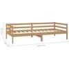vidaXL Sof&aacute; cama sin colch&oacute;n madera maciza pino marr&oacute;n miel 90x200 cm